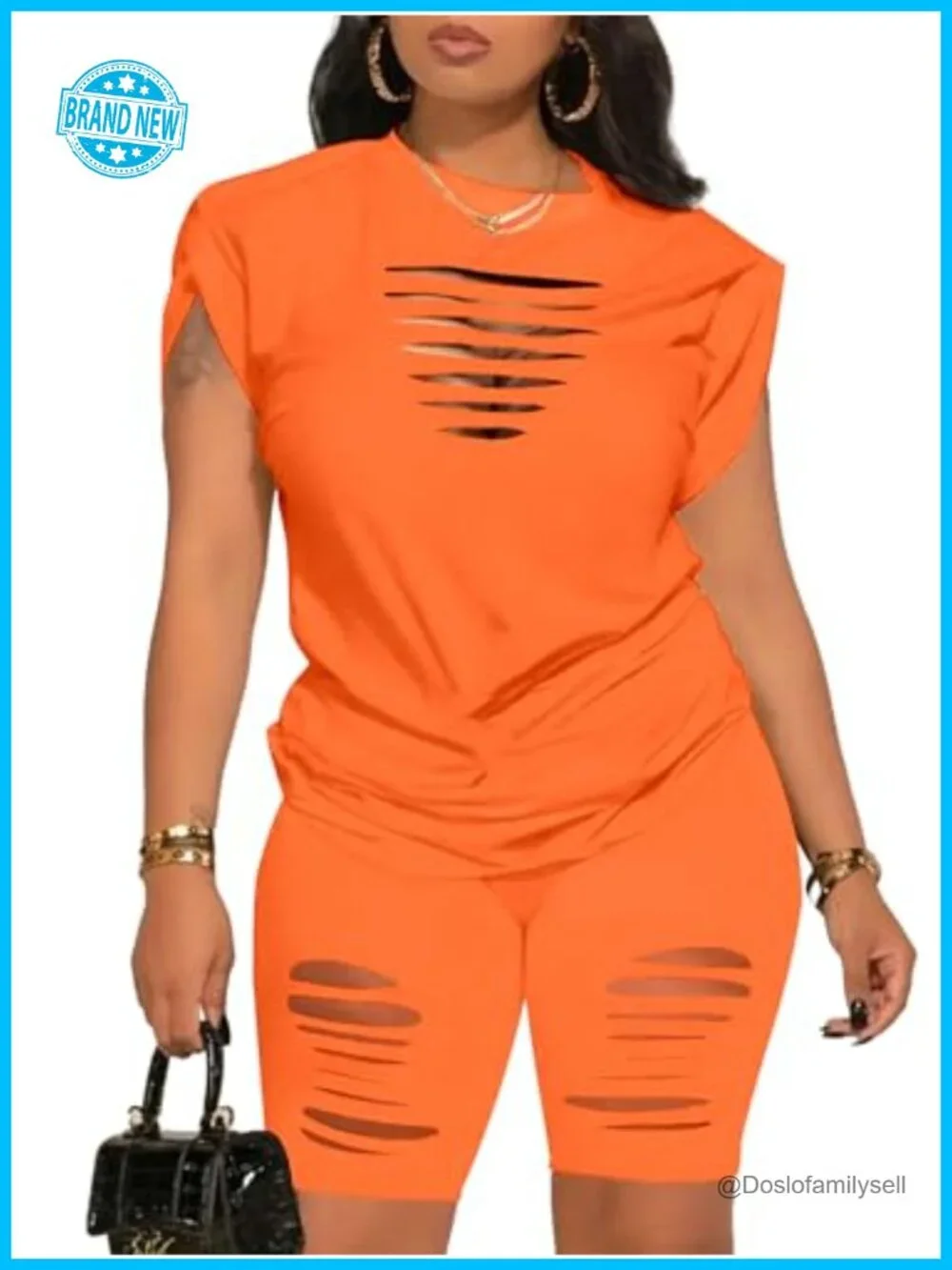 2 Piece Outfits Tracksuit Biker Short Jogger Set